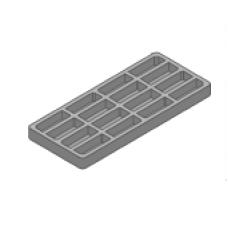 CALCO DO VIDRO 70X30X4 AZUL 5009.4AZ